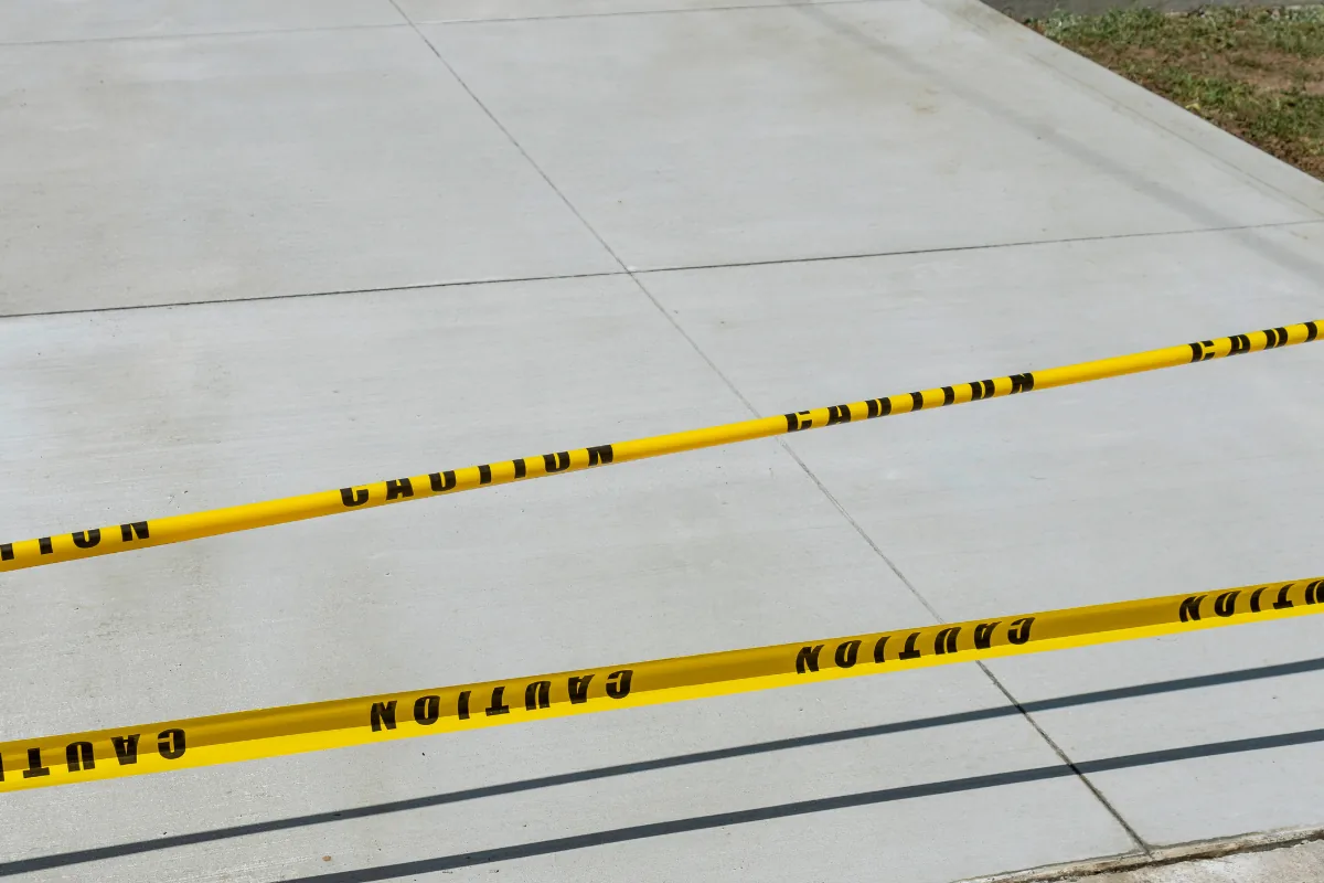 Newly poured reinforced concrete slab pad NC Foothills — The Foothills Concrete Company