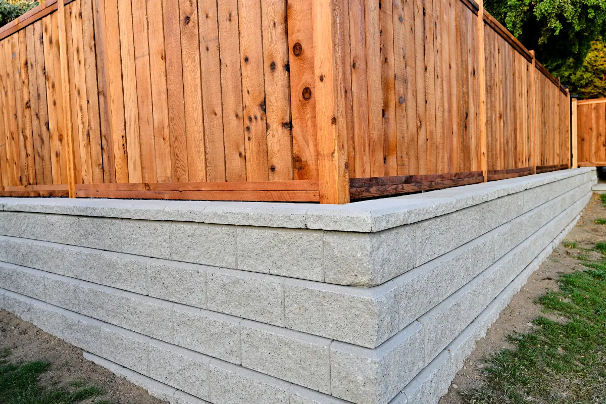 Segmental concrete block retaining wall NC Foothills — The Foothills Concrete Company